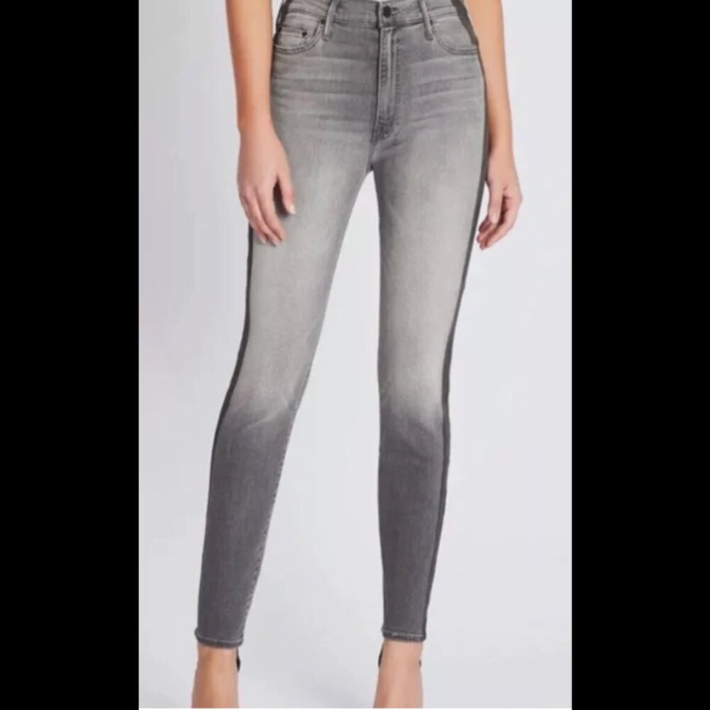 MOTHER Women's Faded Gray Skinny Jeans